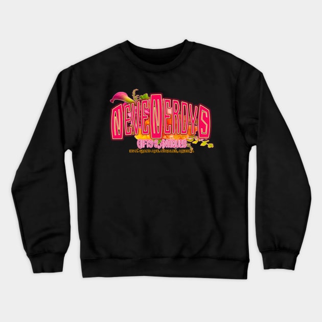 Nevenerdys Gifts & Antiques Crewneck Sweatshirt by Nuttshaw Studios